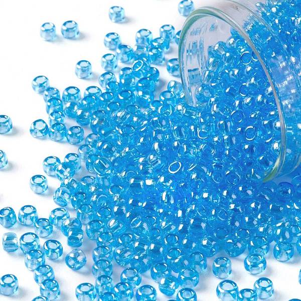 PandaHall TOHO Round Seed Beads, Japanese Seed Beads, (104) Transparent Luster Aqua, 8/0, 3mm, Hole: 1mm, about 1110pcs/50g Glass Cyan
PandaHall TOHO Round Seed Beads, Japanese Seed Beads, (104) Transparent Luster Aqua, 8/0, 3mm, Hole: 1mm, about 1110pcs/50g Glass Cyan