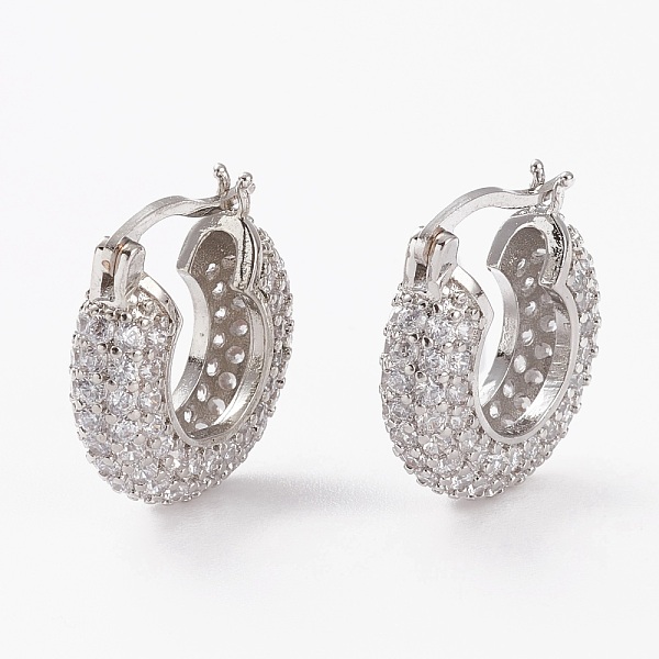 PandaHall Brass Micro Pave Clear Cubic Zirconia Hoop Earrings, Long-Lasting Plated, Crescent Moon, Platinum, 20x18x5.5mm, Pin: 1mm Brass...
PandaHall Brass Micro Pave Clear Cubic Zirconia Hoop Earrings, Long-Lasting Plated, Crescent Moon, Platinum, 20x18x5.5mm, Pin: 1mm Brass...