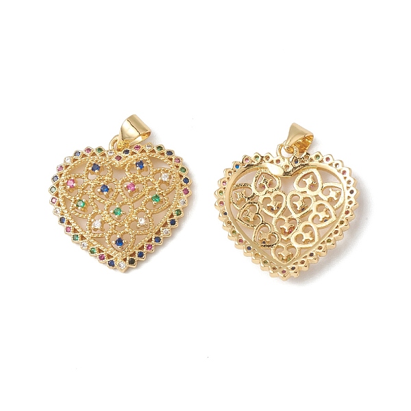 PandaHall Rack Plating Brass Pendants, with Colorful Cubic Zirconia, Hollow Heart Charm, Cadmium Free & Lead Free, Long-Lasting Plated, Real..., Gold
PandaHall Rack Plating Brass Pendants, with Colorful Cubic Zirconia, Hollow Heart Charm, Cadmium Free & Lead Free, Long-Lasting Plated, Real..., Gold
