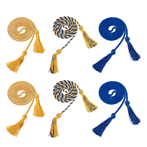 PandaHall 6Pcs 3 Styles Polyester Graduation Honor Rope, with Tassel Pendant Decoration for Graduation Students, Mixed Color, 2pcs/style..., Multicolor
PandaHall 6Pcs 3 Styles Polyester Graduation Honor Rope, with Tassel Pendant Decoration for Graduation Students, Mixed Color, 2pcs/style..., Multicolor