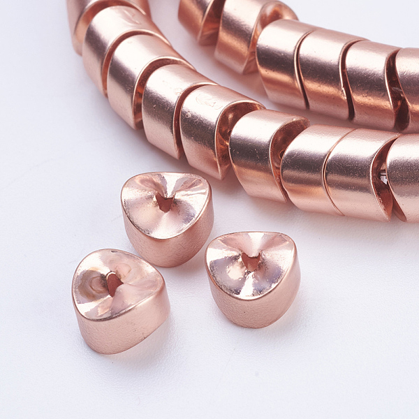 PandaHall Non-magnetic Synthetic Hematite Beads Strands, Frosted, Wave, Rose Gold Plated, 8x5mm, Hole: 1.5mm, about 98pcs/strand, 16.1 inch...
PandaHall Non-magnetic Synthetic Hematite Beads Strands, Frosted, Wave, Rose Gold Plated, 8x5mm, Hole: 1.5mm, about 98pcs/strand, 16.1 inch...