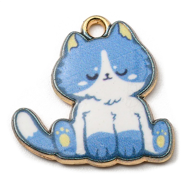 PandaHall Printed Alloy Pendants, Golden, Cadmium Free & Nickel Free & Lead Free, Cat Shape Charms, Cornflower Blue, 20x20x2mm, Hole: 1.6mm...
PandaHall Printed Alloy Pendants, Golden, Cadmium Free & Nickel Free & Lead Free, Cat Shape Charms, Cornflower Blue, 20x20x2mm, Hole: 1.6mm...