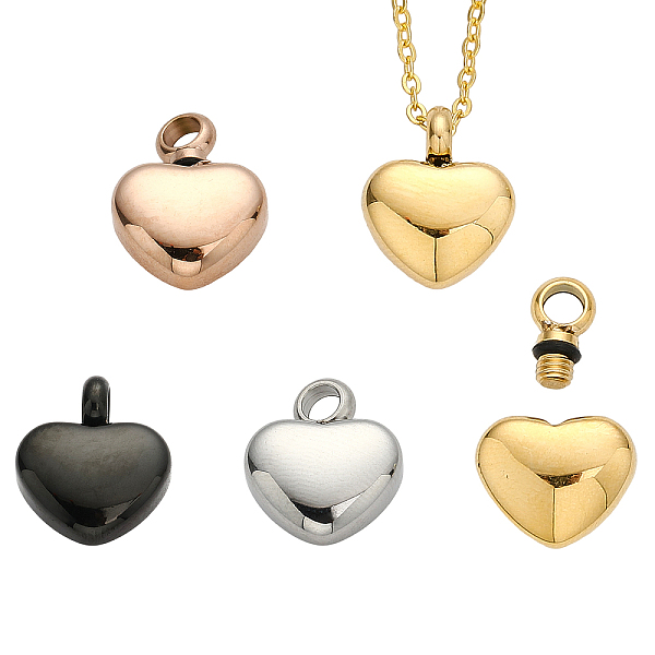 PandaHall CHGCRAFT 4Pcs 4 Colors Openable 316 Stainless Steel Memorial Urn Ashes Charms, Heart, Mixed Color, 14.5x12x6mm, Hole: 3mm...
PandaHall CHGCRAFT 4Pcs 4 Colors Openable 316 Stainless Steel Memorial Urn Ashes Charms, Heart, Mixed Color, 14.5x12x6mm, Hole: 3mm...