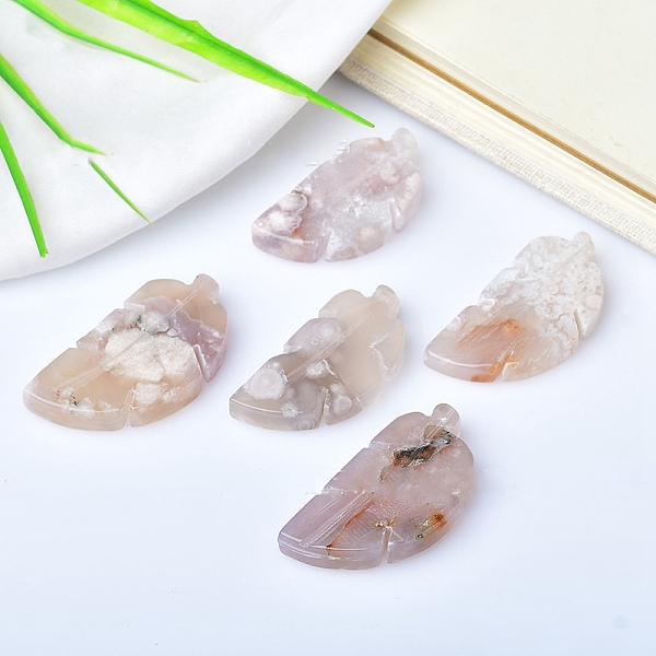 PandaHall Natural Cherry Blossom Agate Display Decorations, for Home Office Desk, Leaf, 45~55mm Cherry Blossom Agate Leaf
PandaHall Natural Cherry Blossom Agate Display Decorations, for Home Office Desk, Leaf, 45~55mm Cherry Blossom Agate Leaf