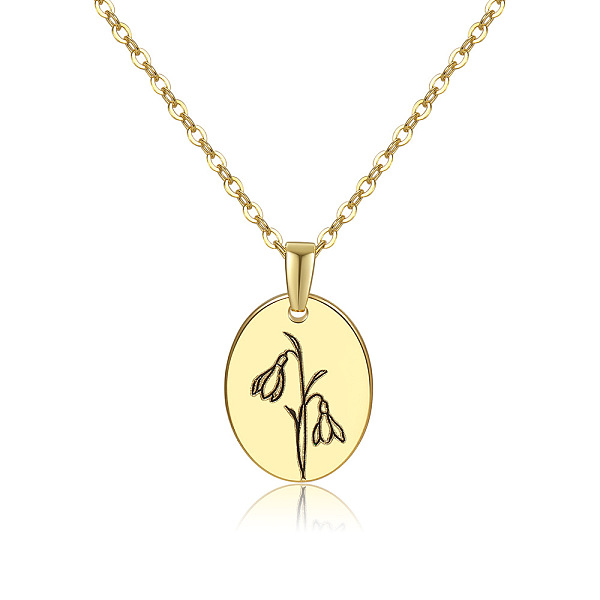 PandaHall 304 Stainless Steel Birth Month Flower Pendant Necklace, Floral Dainty Jewelry for Women, Golden, January Carnation, 17.72 inch...
PandaHall 304 Stainless Steel Birth Month Flower Pendant Necklace, Floral Dainty Jewelry for Women, Golden, January Carnation, 17.72 inch...