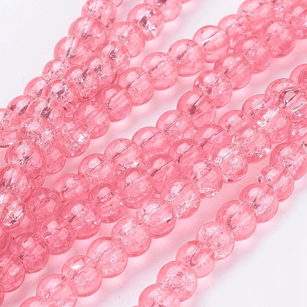 PandaHall Spray Painted Crackle Glass Beads Strands, Round, Salmon, 4mm, Hole: 1.1~1.3mm, about 200pcs/strand, 31.4 inch Glass Round Red
PandaHall Spray Painted Crackle Glass Beads Strands, Round, Salmon, 4mm, Hole: 1.1~1.3mm, about 200pcs/strand, 31.4 inch Glass Round Red