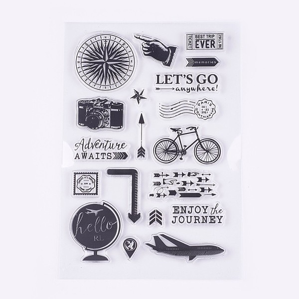 PandaHall Silicone Stamps, for DIY Scrapbooking, Photo Album Decorative, Cards Making, Travel Theme, Clear, 7~39x7~49mm Silicone Clear
PandaHall Silicone Stamps, for DIY Scrapbooking, Photo Album Decorative, Cards Making, Travel Theme, Clear, 7~39x7~49mm Silicone Clear