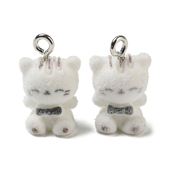 PandaHall Flocky Resin Pendants, Cute Animal Charms with Platinum Plated Iron Loops, Cat Shape, 21x13x10.8mm, Hole: 2mm Resin Cat Shape
PandaHall Flocky Resin Pendants, Cute Animal Charms with Platinum Plated Iron Loops, Cat Shape, 21x13x10.8mm, Hole: 2mm Resin Cat Shape