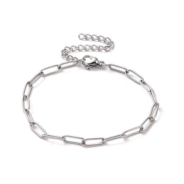 PandaHall 304 Stainless Steel Paperclip Chain Bracelet for Men Women, Stainless Steel Color, 6-3/4 inch(17cm), Link: 10x3.5x0.8mm 304...
PandaHall 304 Stainless Steel Paperclip Chain Bracelet for Men Women, Stainless Steel Color, 6-3/4 inch(17cm), Link: 10x3.5x0.8mm 304...