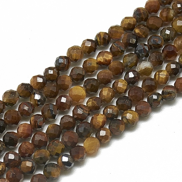 PandaHall Natural Tiger Eye Beads Strands, Faceted, Round, 3~3.5mm, Hole: 0.3mm, about 113pcs/strand, 14.9 inch Tiger Eye Round
PandaHall Natural Tiger Eye Beads Strands, Faceted, Round, 3~3.5mm, Hole: 0.3mm, about 113pcs/strand, 14.9 inch Tiger Eye Round