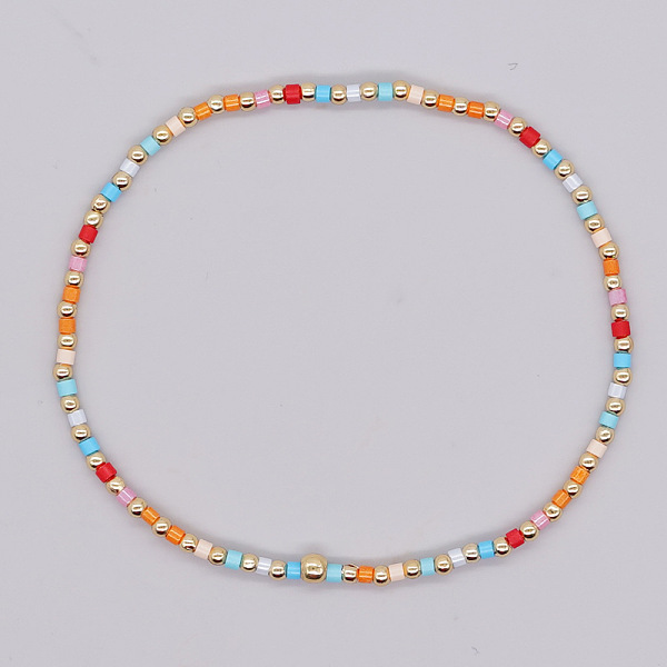 PandaHall Bohemian Style Rainbow Glass & Brass Beaded Handmade Fashion Women's Bracelet Glass
PandaHall Bohemian Style Rainbow Glass & Brass Beaded Handmade Fashion Women's Bracelet Glass