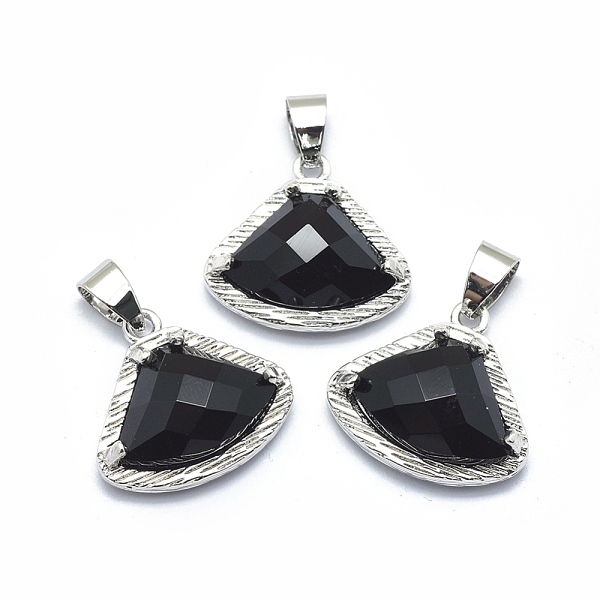 PandaHall Natural Black Agate Pendants, with Brass Findings, Triangle, Faceted, Platinum, 17.5x19x6.5mm, Hole: 3.5x5mm Black Agate Triangle
PandaHall Natural Black Agate Pendants, with Brass Findings, Triangle, Faceted, Platinum, 17.5x19x6.5mm, Hole: 3.5x5mm Black Agate Triangle
