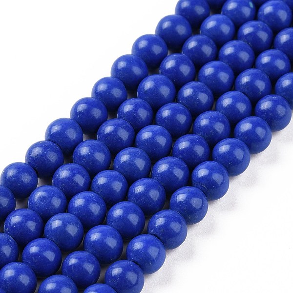 PandaHall Synthetic Lapis Lazuli Dyed Round Bead Strands, 6mm, Hole: 1mm, about 68pcs/strand, 15.7 inch Lapis Lazuli Round
PandaHall Synthetic Lapis Lazuli Dyed Round Bead Strands, 6mm, Hole: 1mm, about 68pcs/strand, 15.7 inch Lapis Lazuli Round