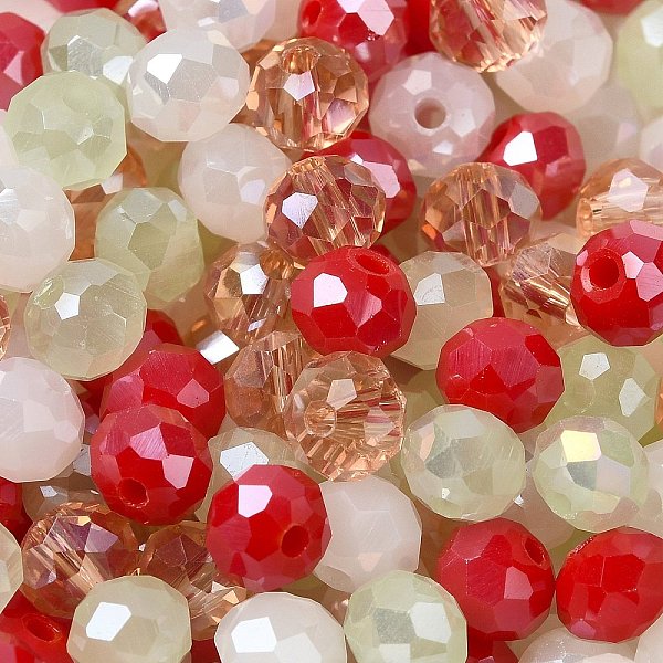 PandaHall Glass Beads, Faceted, Rondelle, Red, 6x5mm, Hole: 1mm, about 2360pcs/500g Glass Rondelle Red
PandaHall Glass Beads, Faceted, Rondelle, Red, 6x5mm, Hole: 1mm, about 2360pcs/500g Glass Rondelle Red