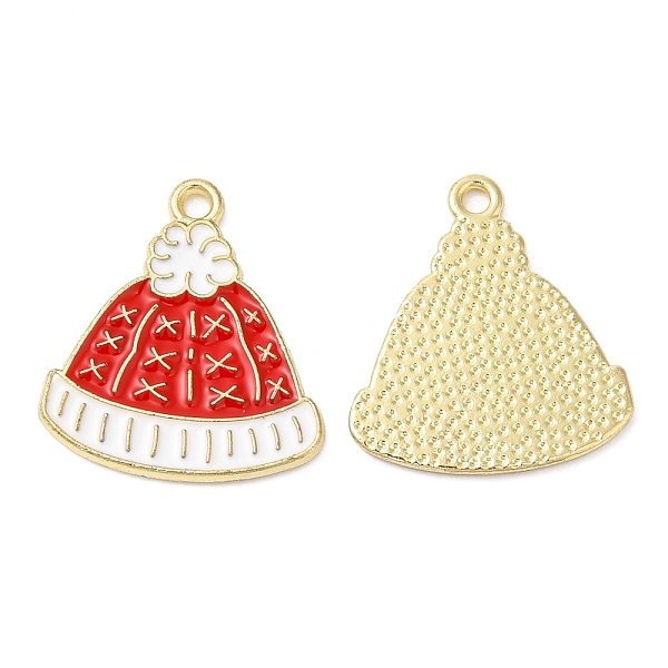 PandaHall Christmas Alloy Enamel Pendants, Golden, Hat, 17.5x16x1mm, Hole: 1.5mm Alloy+Enamel Hat Red
PandaHall Christmas Alloy Enamel Pendants, Golden, Hat, 17.5x16x1mm, Hole: 1.5mm Alloy+Enamel Hat Red