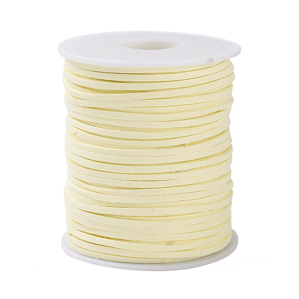 PandaHall 45M Faux Suede Cord, Faux Suede Lace, Lemon Chiffon, 2~2.5x1.5~2mm, about 50 Yards(45m)/Roll Faux Suede
PandaHall 45M Faux Suede Cord, Faux Suede Lace, Lemon Chiffon, 2~2.5x1.5~2mm, about 50 Yards(45m)/Roll Faux Suede