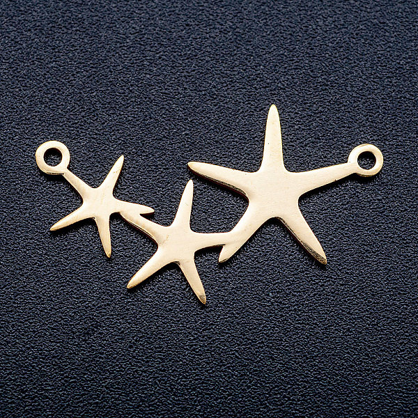 PandaHall 201 Stainless Steel Stamping Blank Links connectors, Star, Golden, 14.5x26.5x1mm, Hole: 1.2mm 201 Stainless Steel Star
PandaHall 201 Stainless Steel Stamping Blank Links connectors, Star, Golden, 14.5x26.5x1mm, Hole: 1.2mm 201 Stainless Steel Star
