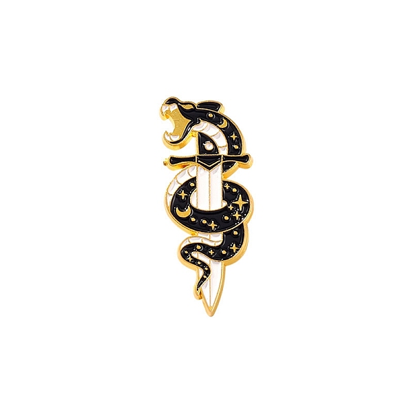 PandaHall Alloy with Enamel Brooch, Snake Theme, Sword, 31x11mm Alloy+Enamel Others
PandaHall Alloy with Enamel Brooch, Snake Theme, Sword, 31x11mm Alloy+Enamel Others