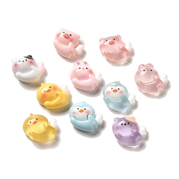 PandaHall Resin Decoden Cabochons, Pig & Duck & Cat Animals with Wing, Opaque & Translucent, Mixed Shapes, Mixed Color, 18~19x20x8.5~9mm..., Multicolor
PandaHall Resin Decoden Cabochons, Pig & Duck & Cat Animals with Wing, Opaque & Translucent, Mixed Shapes, Mixed Color, 18~19x20x8.5~9mm..., Multicolor