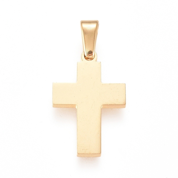 PandaHall 304 Stainless Steel Pendants, Cross, Golden, 18x12x1.5mm, Hole: 6x2.5mm 304 Stainless Steel Cross
PandaHall 304 Stainless Steel Pendants, Cross, Golden, 18x12x1.5mm, Hole: 6x2.5mm 304 Stainless Steel Cross
