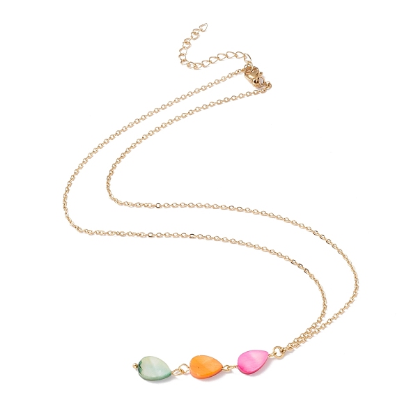 PandaHall Natural Shell Teardrop Pendant Necklace with 304 Stainless Steel Chains for Women, Golden, Colorful, 17.76~17.91 inch(45.1~45.5cm)...
PandaHall Natural Shell Teardrop Pendant Necklace with 304 Stainless Steel Chains for Women, Golden, Colorful, 17.76~17.91 inch(45.1~45.5cm)...