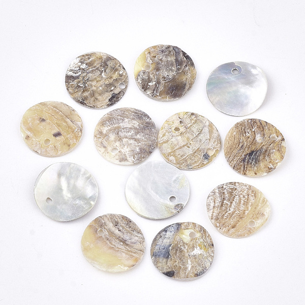 PandaHall Natural Akoya Shell Pendants, Mother of Pearl Shell Pendants, Flat Round, BurlyWood, 15x1~3mm, Hole: 1.5mm Akoya Shell Flat Round..., Orange
PandaHall Natural Akoya Shell Pendants, Mother of Pearl Shell Pendants, Flat Round, BurlyWood, 15x1~3mm, Hole: 1.5mm Akoya Shell Flat Round..., Orange