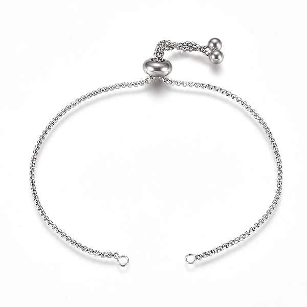 PandaHall Adjustable 304 Stainless Steel Bracelet Making, Slider Bracelets, for DIY Jewelry Craft Supplies, Stainless Steel Color, Total...
PandaHall Adjustable 304 Stainless Steel Bracelet Making, Slider Bracelets, for DIY Jewelry Craft Supplies, Stainless Steel Color, Total...