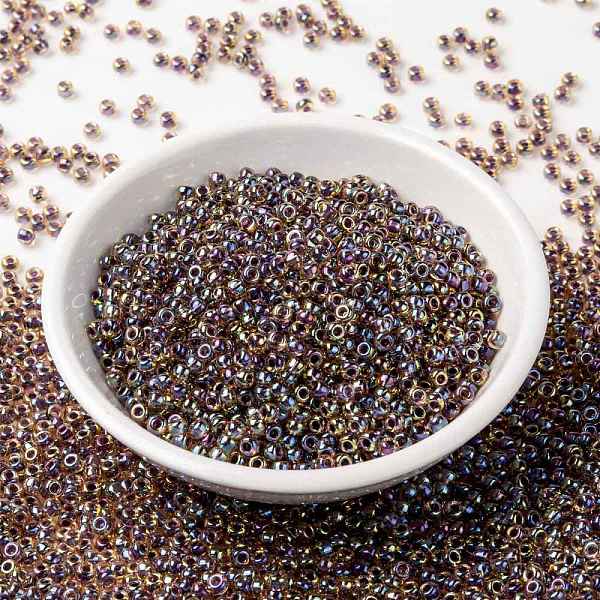 PandaHall MIYUKI Round Rocailles Beads, Japanese Seed Beads, (RR342) Berry Lined Light Topaz AB, 8/0, 3mm, Hole: 1mm, about 2111~2277pcs/50g..., Brown
PandaHall MIYUKI Round Rocailles Beads, Japanese Seed Beads, (RR342) Berry Lined Light Topaz AB, 8/0, 3mm, Hole: 1mm, about 2111~2277pcs/50g..., Brown