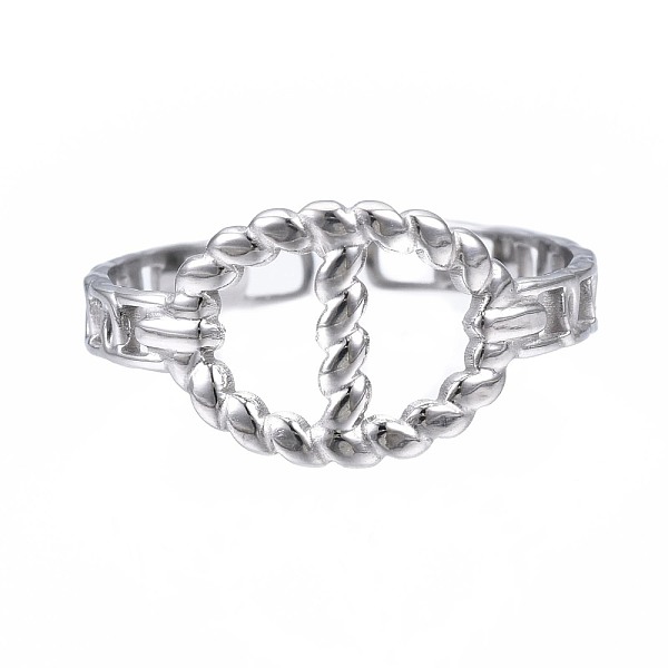 PandaHall 304 Stainless Steel Oval Open Cuff Ring, Chunky Hollow Ring for Women, Stainless Steel Color, US Size 6 3/4(17.1mm) 304 Stainless...
PandaHall 304 Stainless Steel Oval Open Cuff Ring, Chunky Hollow Ring for Women, Stainless Steel Color, US Size 6 3/4(17.1mm) 304 Stainless...