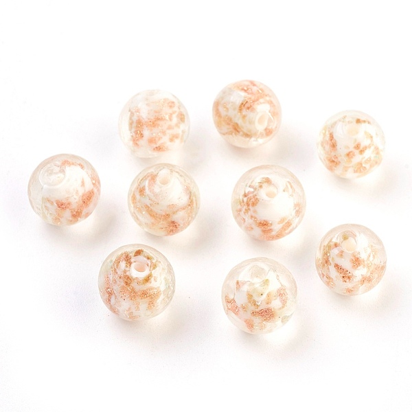 PandaHall Handmade Lampwork Beads, with Gold Sand, Round, White, Size: about 12mm in diameter, hole: 2mm Lampwork Round White
PandaHall Handmade Lampwork Beads, with Gold Sand, Round, White, Size: about 12mm in diameter, hole: 2mm Lampwork Round White