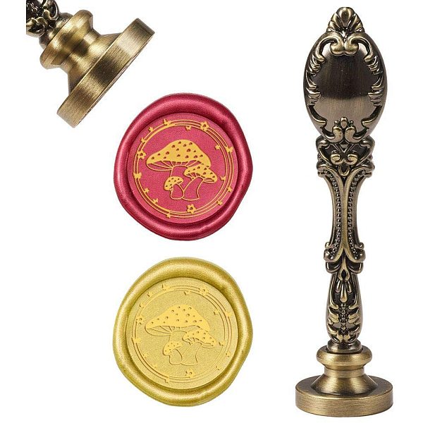 PandaHall DIY Scrapbook, Brass Wax Seal Stamp and Alloy Handles, Plants Pattern, 103mm, Stamps: 2.5x1.45cm Alloy
PandaHall DIY Scrapbook, Brass Wax Seal Stamp and Alloy Handles, Plants Pattern, 103mm, Stamps: 2.5x1.45cm Alloy