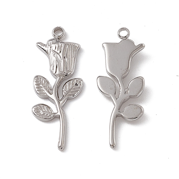 PandaHall 201 Stainless Steel Pendants, Rose Charm, Stainless Steel Color, 24x9x2mm, Hole: 1mm 201 Stainless Steel Flower
PandaHall 201 Stainless Steel Pendants, Rose Charm, Stainless Steel Color, 24x9x2mm, Hole: 1mm 201 Stainless Steel Flower