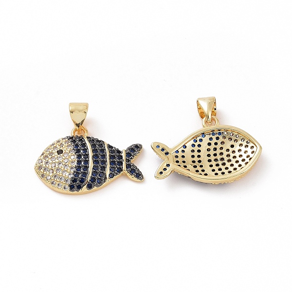 PandaHall Brass Micro Pave Clear Cubic Zirconia Pendants, Fish, Marine Blue, 21x14.5x3~3.5mm, Hole: 3.5x5mm Brass+Cubic Zirconia Fish
PandaHall Brass Micro Pave Clear Cubic Zirconia Pendants, Fish, Marine Blue, 21x14.5x3~3.5mm, Hole: 3.5x5mm Brass+Cubic Zirconia Fish
