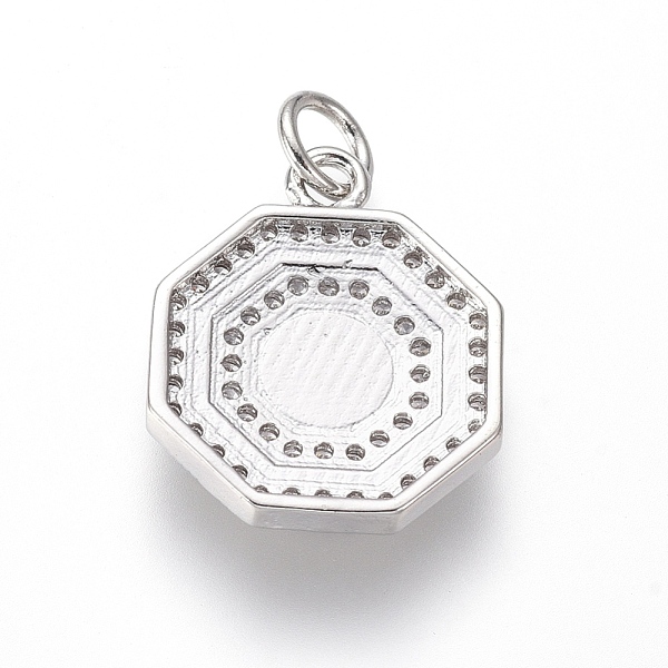 PandaHall Brass Micro Pave Cubic Zirconia Pendants, with Enamel, Eight Trigrams with Evil Eyes, Clear, Platinum, 17x14x3.5mm, Hole: 3.5mm...
PandaHall Brass Micro Pave Cubic Zirconia Pendants, with Enamel, Eight Trigrams with Evil Eyes, Clear, Platinum, 17x14x3.5mm, Hole: 3.5mm...