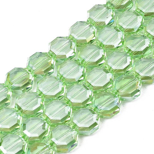 PandaHall Electroplate Transparent Glass Beads Strands, AB Color Plated, Faceted, Octagon, Light Green, 7~8x7~8x4mm, Hole: 1.2mm, about...
PandaHall Electroplate Transparent Glass Beads Strands, AB Color Plated, Faceted, Octagon, Light Green, 7~8x7~8x4mm, Hole: 1.2mm, about...