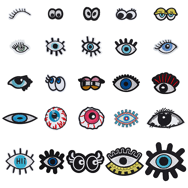 PandaHall AHADEMAKER Computerized Embroidery Cloth Iron on/Sew on Patches, Costume Accessories, with Hot Melt Adhesive, Appliques, Eye &..., Multicolor
PandaHall AHADEMAKER Computerized Embroidery Cloth Iron on/Sew on Patches, Costume Accessories, with Hot Melt Adhesive, Appliques, Eye &..., Multicolor