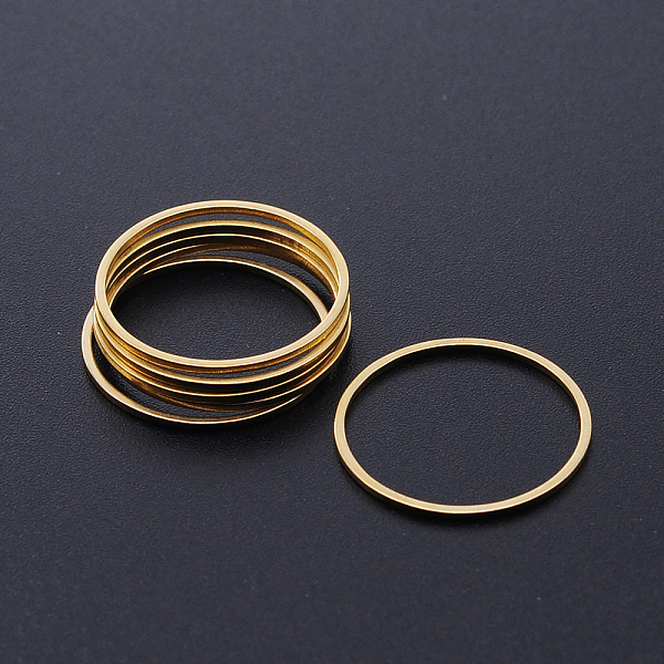 PandaHall 304 Stainless Steel Linking Rings, Laser Cut, Round Ring, Golden, 20x1mm, Inner Diameter: 18mm 304 Stainless Steel Ring
PandaHall 304 Stainless Steel Linking Rings, Laser Cut, Round Ring, Golden, 20x1mm, Inner Diameter: 18mm 304 Stainless Steel Ring
