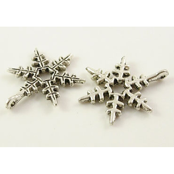 PandaHall Christmas Snowflake Tibetan Style Alloy Pendants, Cadmium Free & Nickel Free & Lead Free, Antique Silver, 23x17.5mm, Hole: 1.5mm...
PandaHall Christmas Snowflake Tibetan Style Alloy Pendants, Cadmium Free & Nickel Free & Lead Free, Antique Silver, 23x17.5mm, Hole: 1.5mm...