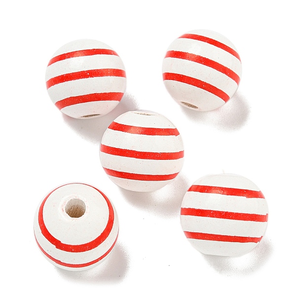PandaHall Printed Wood European Beads, Round with Stripe Pattern, Red, 15.5~16mm, Hole: 4~4.5mm Wood Round Red
PandaHall Printed Wood European Beads, Round with Stripe Pattern, Red, 15.5~16mm, Hole: 4~4.5mm Wood Round Red