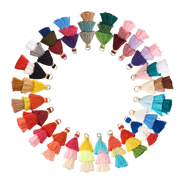 PandaHall 96Pcs 24 Colors Polycotton(Polyester Cotton) Tassel Pendant Decorations, with Iron Findings, Golden, Mixed Color..., Multicolor
PandaHall 96Pcs 24 Colors Polycotton(Polyester Cotton) Tassel Pendant Decorations, with Iron Findings, Golden, Mixed Color..., Multicolor