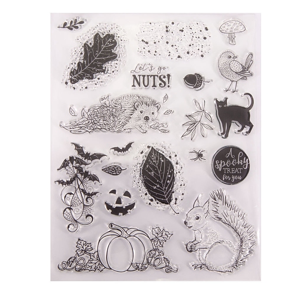 PandaHall Halloween Transparent Silicone Stamps, For DIY Scrapbooking/Photo Album Decorative, Use with Acrylic Printing Template Tool, Stamp..., Clear
PandaHall Halloween Transparent Silicone Stamps, For DIY Scrapbooking/Photo Album Decorative, Use with Acrylic Printing Template Tool, Stamp..., Clear
