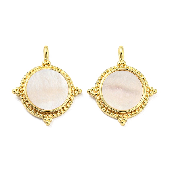 PandaHall Brass Pendants with Shell, Flat Round Charms, Real 18K Gold Plated, 17.5x15x2mm, Hole: 1.5mm Shell Flat Round
PandaHall Brass Pendants with Shell, Flat Round Charms, Real 18K Gold Plated, 17.5x15x2mm, Hole: 1.5mm Shell Flat Round