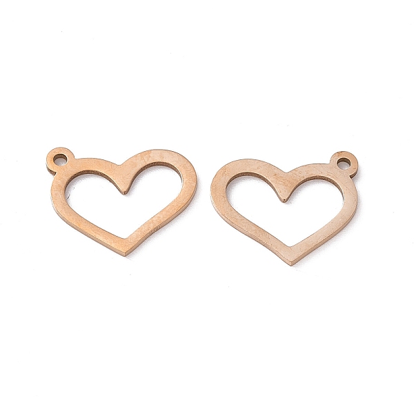 PandaHall Vacuum Plating 201 Stainless Steel Pendants, Heart Charm, Rose Gold, 14x16.5x1mm, Hole: 1.4mm 201 Stainless Steel Heart
PandaHall Vacuum Plating 201 Stainless Steel Pendants, Heart Charm, Rose Gold, 14x16.5x1mm, Hole: 1.4mm 201 Stainless Steel Heart