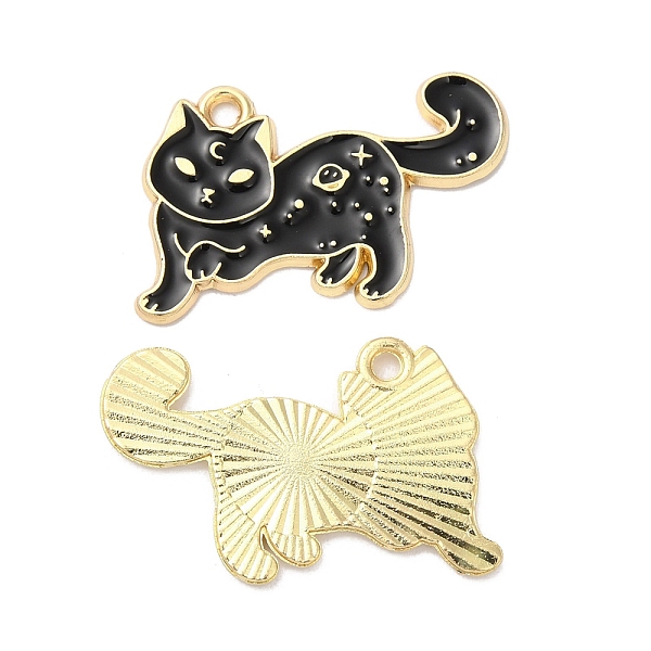 PandaHall Alloy Enamel Pendants, Golden, Cat Charm, Black, 18x26.5x1.5mm, Hole: 2mm Alloy+Enamel Cat Shape Black
PandaHall Alloy Enamel Pendants, Golden, Cat Charm, Black, 18x26.5x1.5mm, Hole: 2mm Alloy+Enamel Cat Shape Black