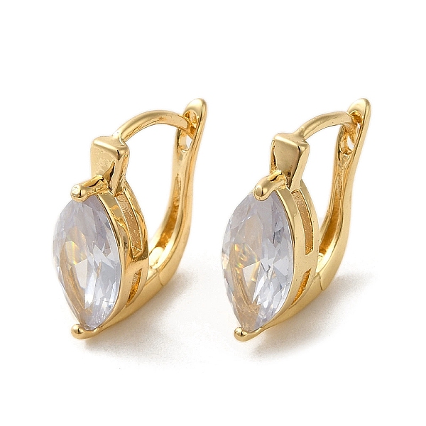 PandaHall Golden Brass Micro Pave Cubic Zirconia Hoop Earrings, Horse Eye, 16x6mm Cubic Zirconia Horse Eye Clear
PandaHall Golden Brass Micro Pave Cubic Zirconia Hoop Earrings, Horse Eye, 16x6mm Cubic Zirconia Horse Eye Clear
