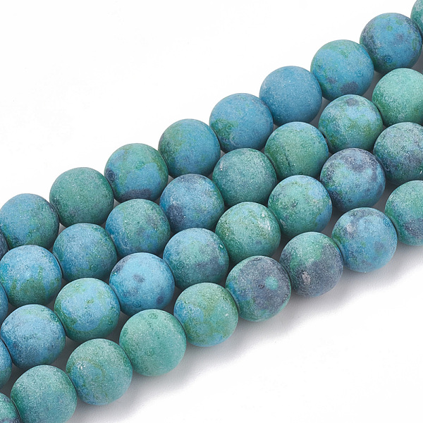 PandaHall Synthetic Chrysocolla Beads Strands, Frosted, Round, 6mm, Hole: 1mm, about 63pcs/strand, 15.5 inch Chrysocolla Round
PandaHall Synthetic Chrysocolla Beads Strands, Frosted, Round, 6mm, Hole: 1mm, about 63pcs/strand, 15.5 inch Chrysocolla Round