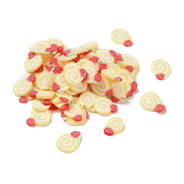 PandaHall Handmade Polymer Clay Cabochons, Cake with Strawberry, Light Yellow, 6.5~8x4.5~5.5x0.5mm Polymer Clay Food
PandaHall Handmade Polymer Clay Cabochons, Cake with Strawberry, Light Yellow, 6.5~8x4.5~5.5x0.5mm Polymer Clay Food