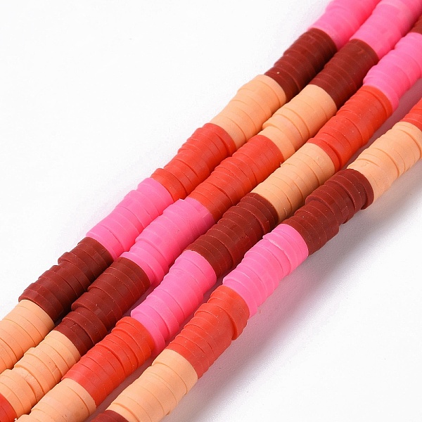 PandaHall Handmade Polymer Clay Bead Strands, Heishi Beads, Disc/Flat Round, Dark Red, 6x0.2~2mm, Hole: 2mm, about 325~330pcs/strand, 15.12~...
PandaHall Handmade Polymer Clay Bead Strands, Heishi Beads, Disc/Flat Round, Dark Red, 6x0.2~2mm, Hole: 2mm, about 325~330pcs/strand, 15.12~...