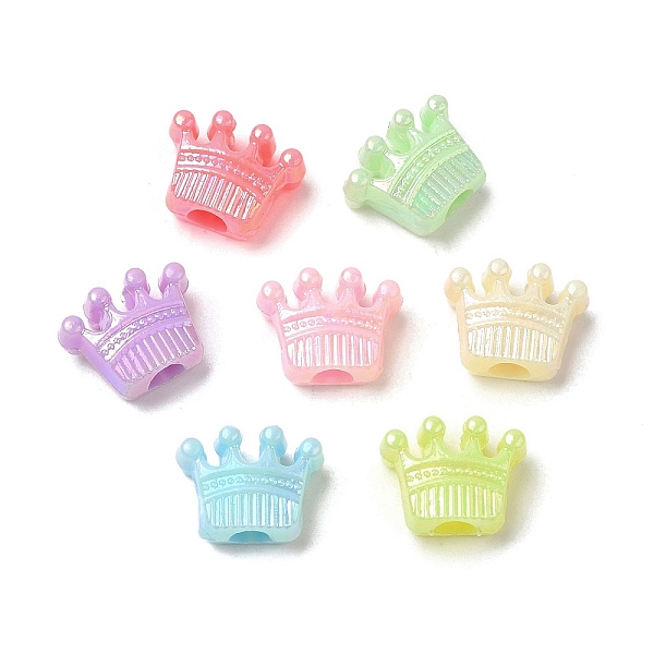 PandaHall Opaque Acrylic Beads, AB Color, Crown, Colorful, 11x13x6mm, Hole: 3.7mm, about 1470pcs/500g Acrylic Crown
PandaHall Opaque Acrylic Beads, AB Color, Crown, Colorful, 11x13x6mm, Hole: 3.7mm, about 1470pcs/500g Acrylic Crown