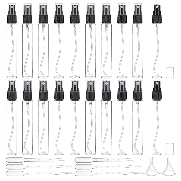 PandaHall BENECREAT 20pcs 15ml Travel Perfume Atomizer Refillable Bottle, Glass Spray Bottle with 6pcs 3ml Disposable Plastic Dropper and..., Black
PandaHall BENECREAT 20pcs 15ml Travel Perfume Atomizer Refillable Bottle, Glass Spray Bottle with 6pcs 3ml Disposable Plastic Dropper and..., Black